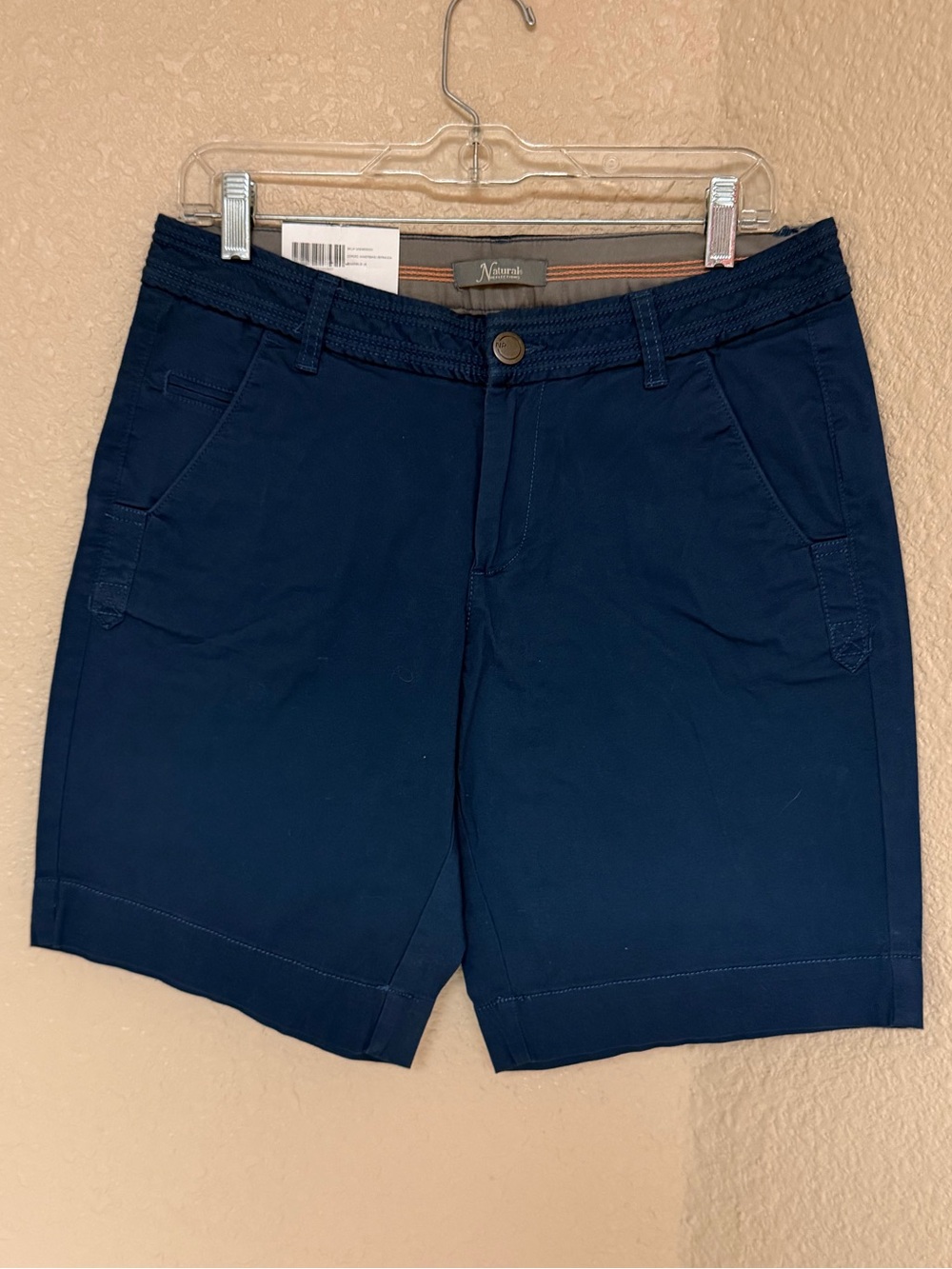 4/$20 Natural Reflections Women's Navy Bermuda Shorts